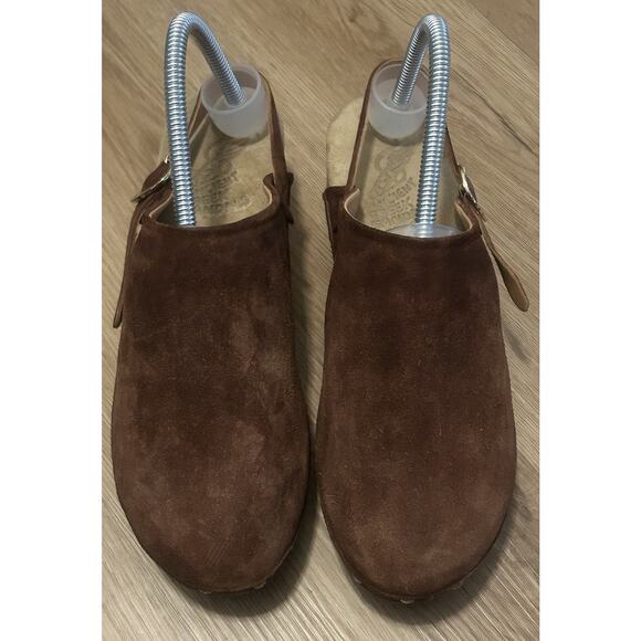 Ancient Greek Sandals Women's Brown Studded Suede Clogs Shoes - Size 40 EU / 9.5 - Picture 4 of 8